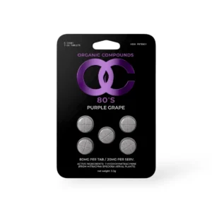 OC 80’s 7-Hydroxy Purple Grape 80mg Chewable Tablet